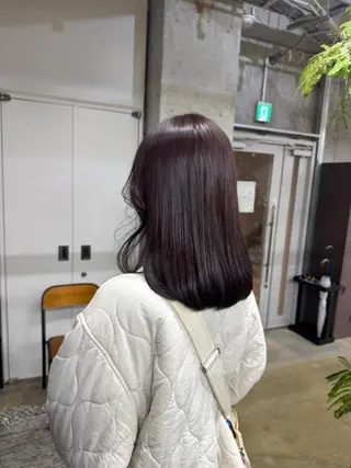 セミロング 宮崎 わか菜/透明感カラーのヘアスタイル