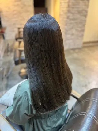 ロング カラー ブリーチ/縮毛矯正/ 川野秀真のヘアスタイル