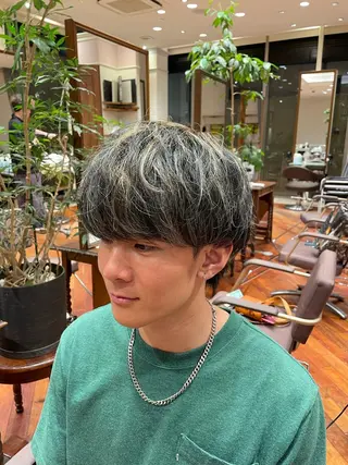 メンズ 大阪梅田 稲葉利也斗のヘアスタイル