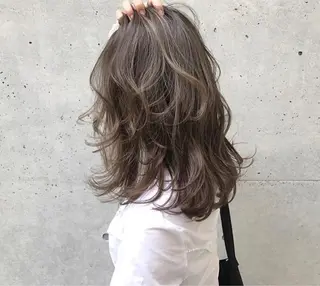 セミロング カラー topstylist 芳賀みなみのヘアスタイル