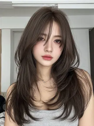 ロング 縮毛矯正/レイヤー カット⭐️SHOTAのヘアスタイル