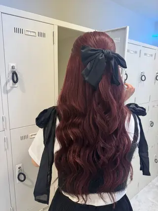 ロング カラー ダメージレスハイ トーン💖kanonのヘアスタイル