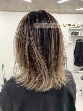 ミディアム カラー パーマ ヘアアレンジ メンズ キッズ ネイル マツエク・マツパ 架空〜KAQU〜所属・【clan】 NOGAMIのヘアスタイル