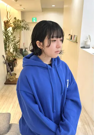 ショート パーマ つぼみ/パーマ ／レイヤー／ボブのヘアスタイル