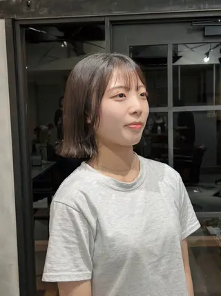 ミディアム パーマ 京都/カラー/松野 翔のヘアスタイル