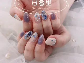 ネイル ラベンダー💖日暮里 ルル💖ネイルのネイルデザイン