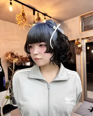 ショート カラー lit所属・lit 松井乃愛のヘアスタイル