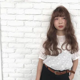 ロング 艶カラー/フェイス レイヤー/たむのヘアスタイル