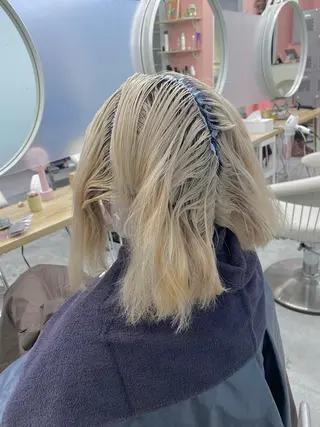 ミディアム カラー メンズ soi所属・ケアブリーチ/ツヤ髪 /ハイトーン/西村のヘアスタイル