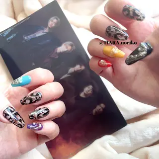 ロング カラー メンズ ネイル TIARA所属・TIARA💅🏻 NORIKOのネイルデザイン