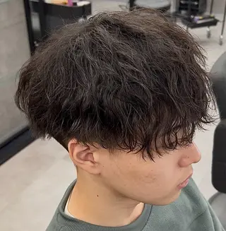 ショート パーマ メンズ メンズウルフ特化🐺 🔥長山耕大🔥のヘアスタイル