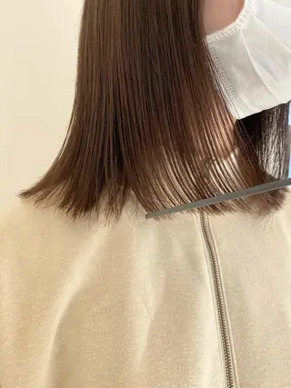 ミディアム カラー ハイトーン/ウルフ /レイヤー/坂野幸伸のヘアスタイル