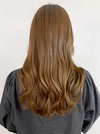 セミロング カラー パーマ ヘアアレンジ ITbyALBUM 藤沢店のヘアスタイル