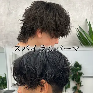 パーマ メンズ 💋ホワイトメッシュ /パーマ/メンズ💋のヘアスタイル