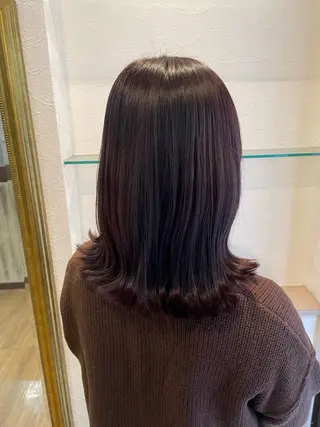 セミロング カラー 透明感/チョコカラー 💍TAMA💍のヘアスタイル