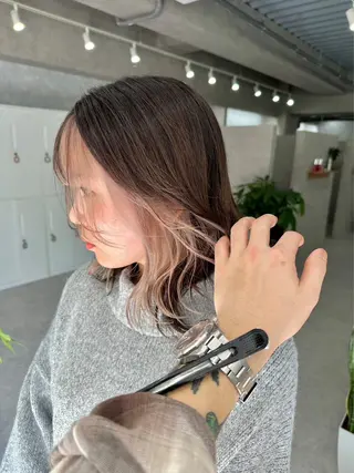 ミディアム Kazusa/艶髪 /ハイトーン🌈のヘアスタイル