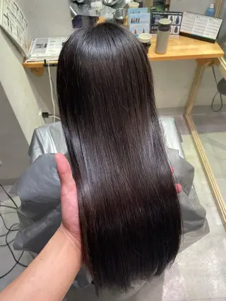 セミロング ハモチユウゴ 髪質改善/縮毛矯正のヘアスタイル