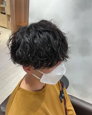 パーマ メンズ 髪質改善／パーマ カラー浅草 山本隼輔のヘアスタイル