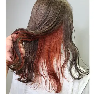 ロング カラー グラデ❣️インナー 派手髪Fumiyoのヘアスタイル