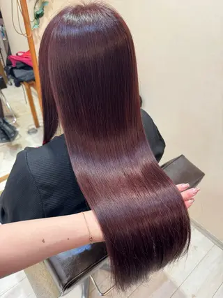 セミロング カラー 🤎韓国ヘア ベージュ まゆか🤎のヘアスタイル