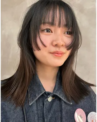 ミディアム デザインカット/ パーマ/nanaのヘアスタイル