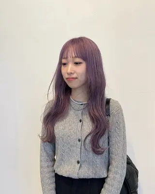 ロング 林 優花のヘアスタイル