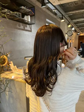 ロング the OSCAR所属・韓国ヘアスタイリスト Harukaのヘアスタイル