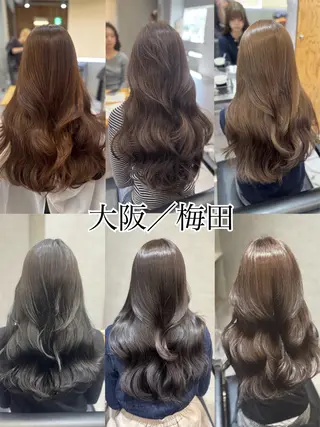 ロング カラー 宮本 優のヘアスタイル