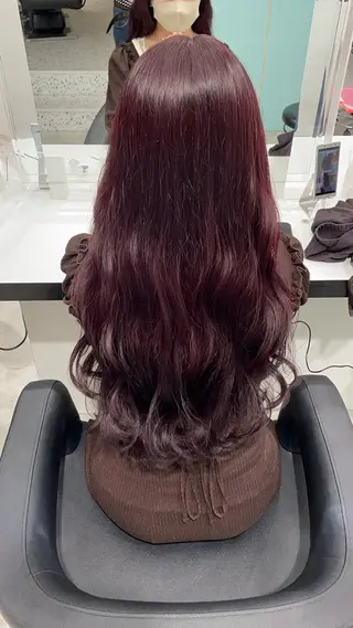 ロング カラー エフェクトブリーチ／ レイヤーカット／翔のヘアスタイル