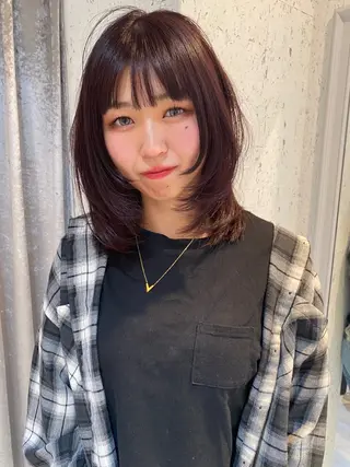 ミディアム カラー mai / linoah˚✧のヘアスタイル