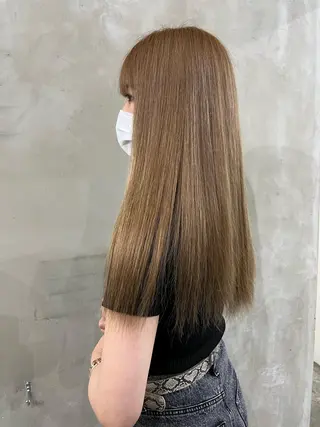 カラー 渋谷🎨ハイトーン× エクステ🎨レンのヘアスタイル