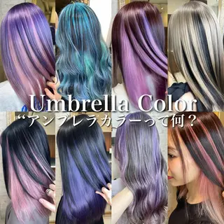 セミロング カラー matiz マティス 表参道所属・💙アンブレラカラー 髪質改善 丸尾】のヘアスタイル