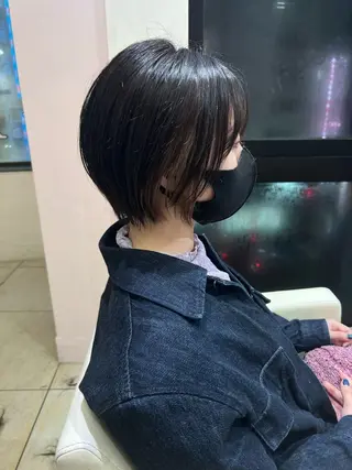 ショート 海外風レイヤー🎀 新宿MOMOKA🍑のヘアスタイル