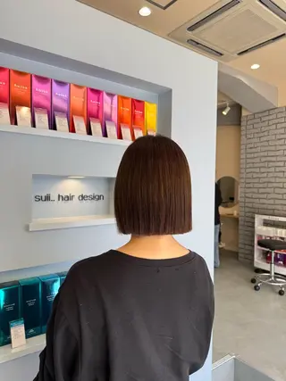 ショート 透明感カラー🫧 🍒ダブルカラーのヘアスタイル