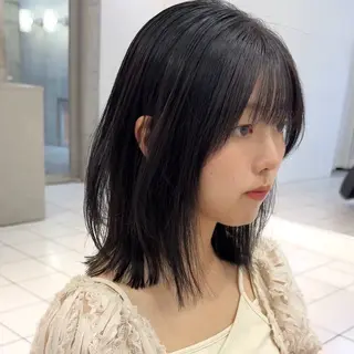 ミディアム カラー 一番似合うボブ /表参道/naoyaのヘアスタイル