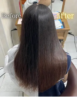 ロング 縮毛矯正💎/ 髪質改善ストレートのヘアスタイル