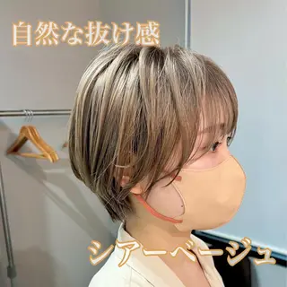 ショート カラー 【髪質再整&黄砂除去 カラー】⚜️ぐっちのヘアスタイル