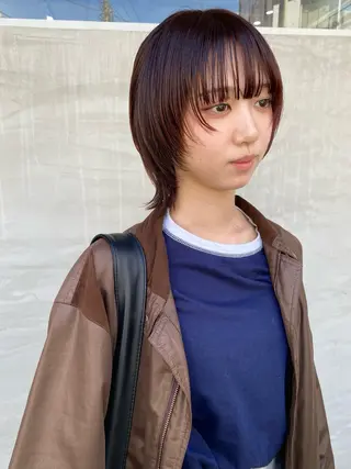 ショート カラー 森貴裕/ベージュ/ パーマ/オリーブのヘアスタイル