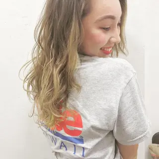 ロング カラー 八谷 将平のヘアスタイル