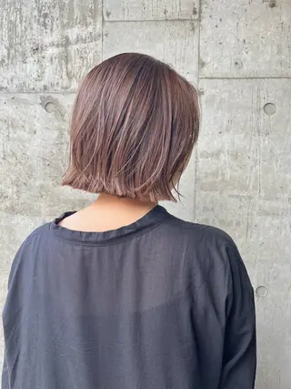 ショート カラー ブリーチ✨ハイライト メンズヘア/アヤノのヘアスタイル