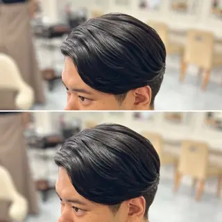 ショート パーマ メンズ 🔮メンズ縮毛矯正 毛流れパーマ💎竹永のヘアスタイル