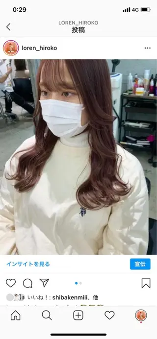 ロング LOREN＋透明感 オリーブhirokoのヘアスタイル