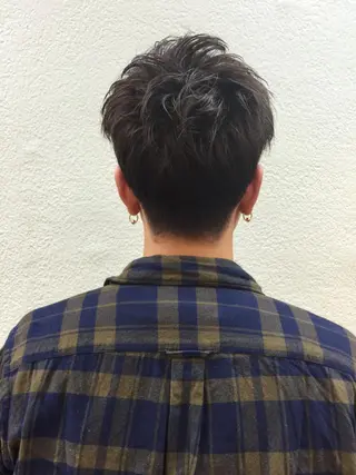 ショート カラー メンズ Vir by browのヘアスタイル