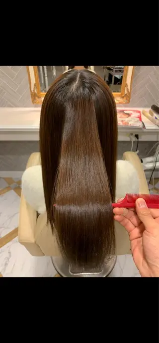 ロング ケアカラー/縮毛矯正 /レイヤー/板垣光采のヘアスタイル