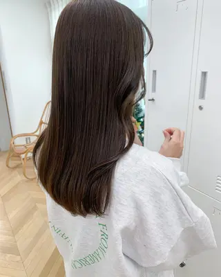 セミロング カラー cirrus🕊 韓国ヘア♡山縣あかりのヘアスタイル