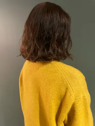 ミディアム カラー パーマ 吉田一輝 外国人パーマのヘアスタイル