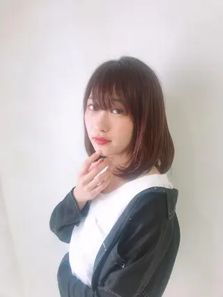 ミディアム カラー 年間1500人担当 代表　南一路のヘアスタイル