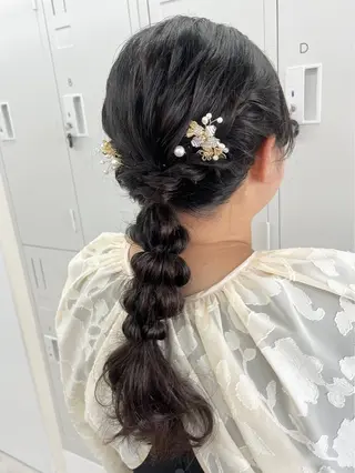 ヘアアレンジ ユイナ 🕊NaVI ベージュ/透明感のヘアスタイル