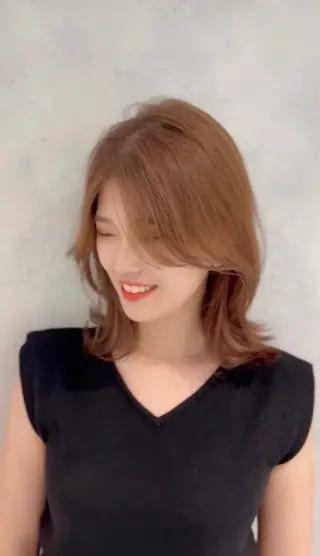 ミディアム カラー GO TO DAY 名古屋パルコ店所属・髪質改善/顔まわり 石原のヘアスタイル