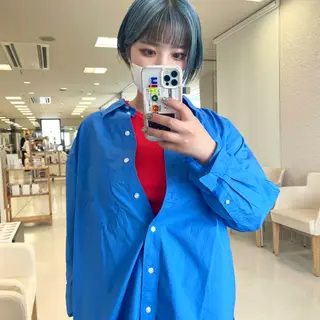 ショート カラー パーマ ヘアアレンジ 🍒KIKUCHI KANAE🍒のヘアスタイル